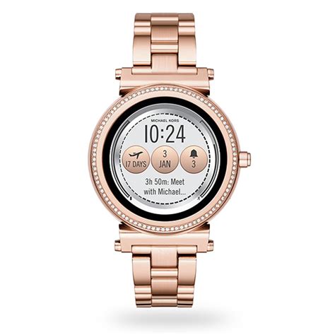 michael kors access rose gold tone ladies smartwatch|michael kors runway access smartwatch.